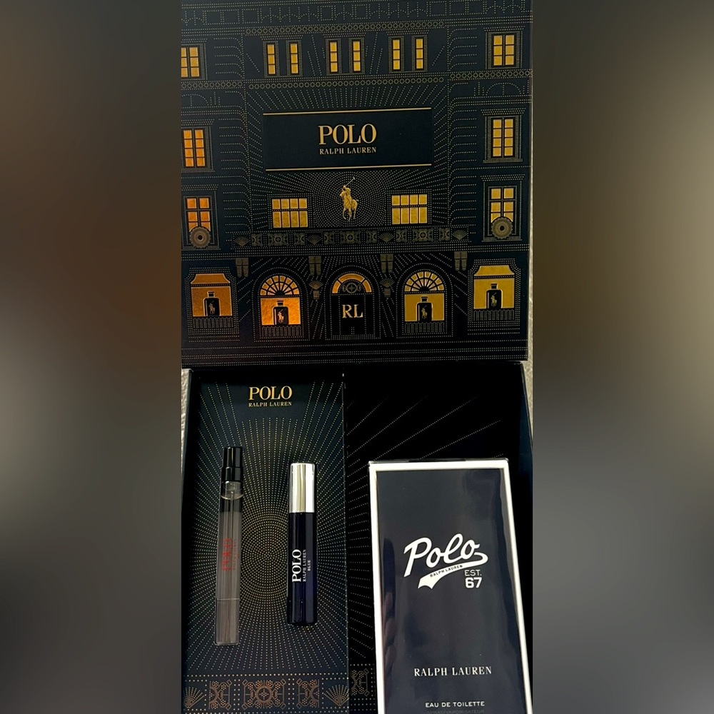 Polo by Ralph Lauren Black and Gold Luxury Display Box